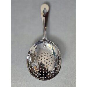 Vintage Irwin Wake Chrome Usa Tea Julep Strainer Perforated Kitchen Utensil